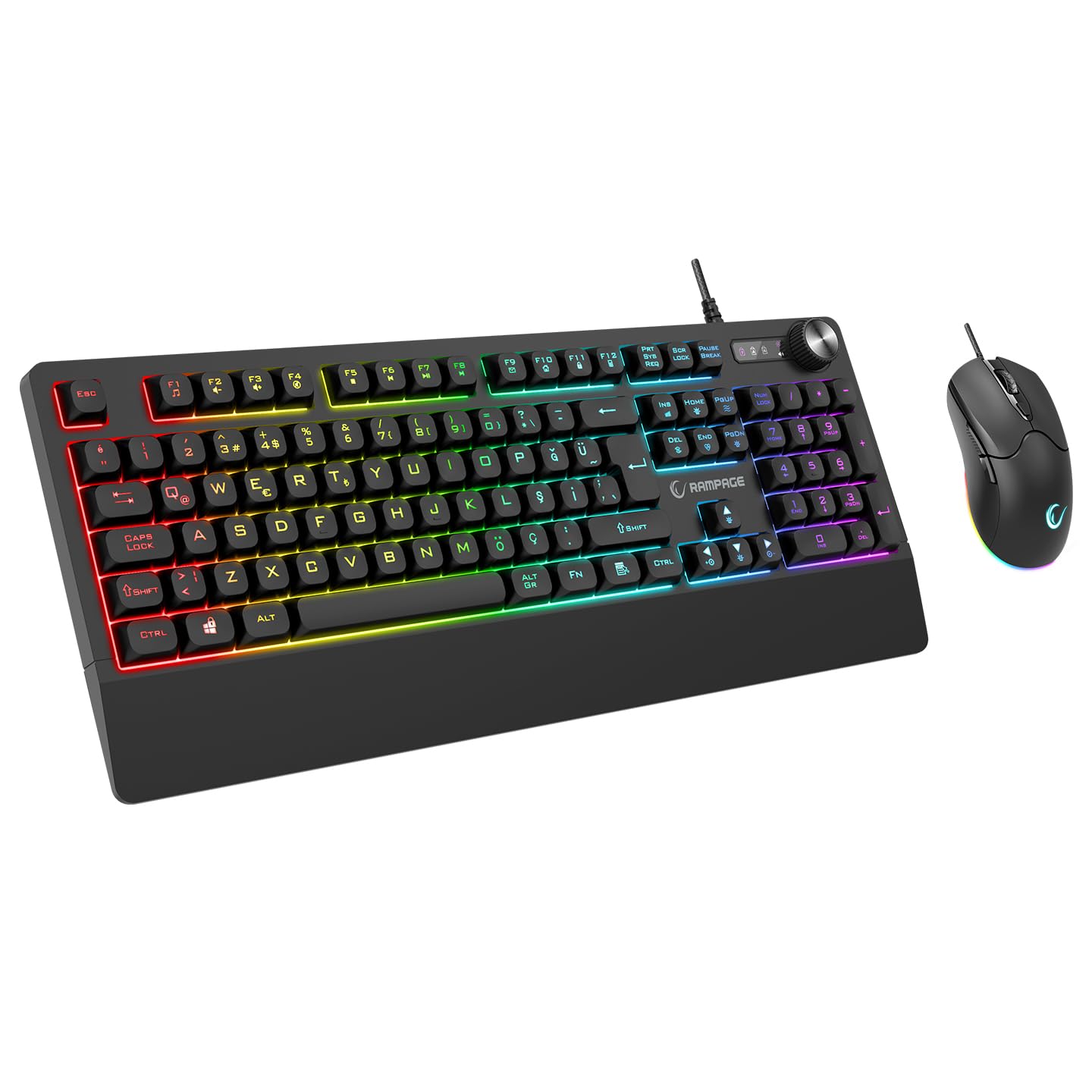 Rampage KM-9858 JAZZY V2 RGB Aydınlatmalı Gaming Oyuncu Klavye