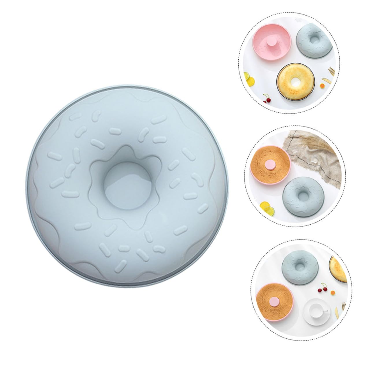 Ciieeo 3stücke Silikon Donut Form Kreatives Backwerkzeug Für Donuts Antihaftbeschichtet Für Kuchen Snacks Und Festlichkeiten