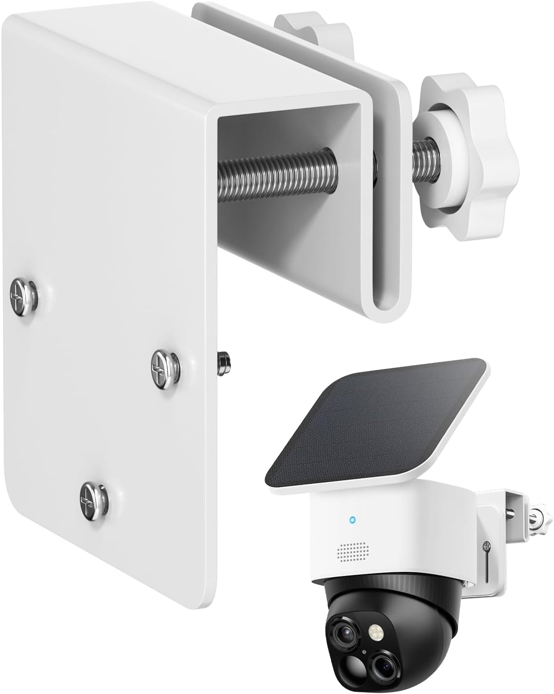 Mount for Eufy Security SoloCam S340/SoloCam E30/E42, Solar Security Camera Mount, Anti-Rust Screws, No Drilling Installation, Compatible with Outdoor IP PTZ DomeCameras
