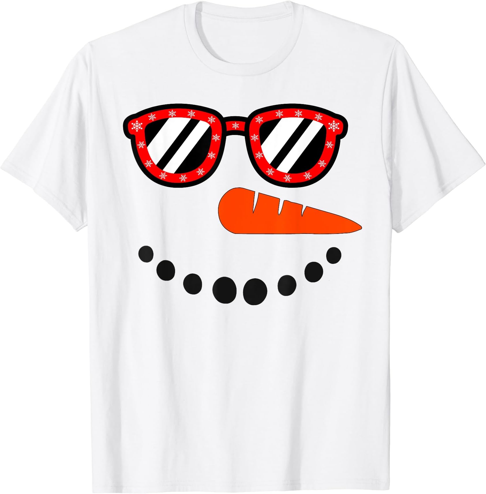 Snowman Christmas Shirts For Men Women Snowman Girls Boys T-Shirt