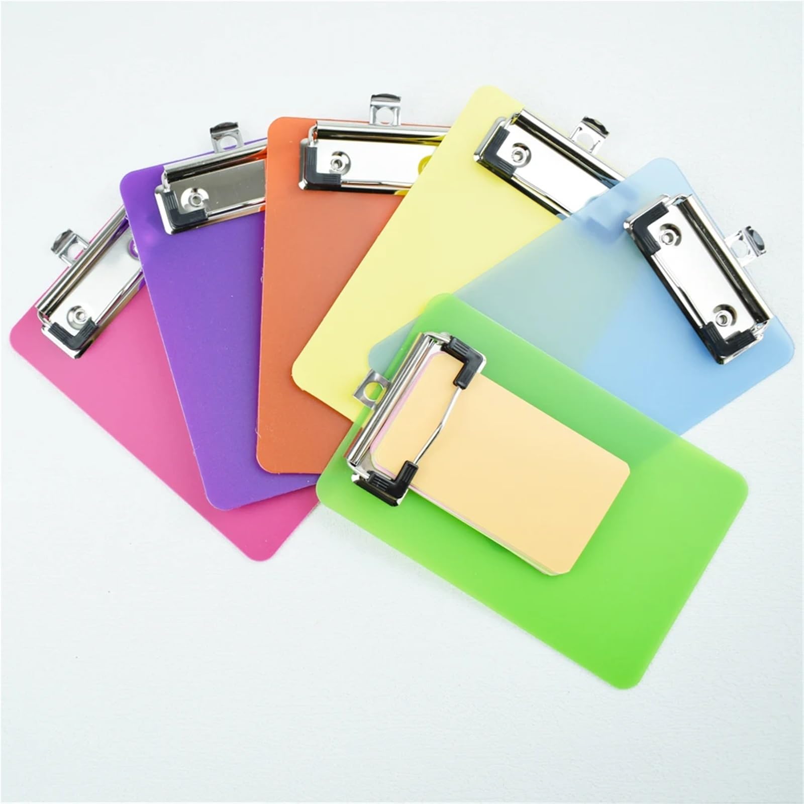 Lot de 10 porte-blocs multifonctions portables – Mini porte-notes en plastique à suspendre pour la maison, le bureau, l'école – Porte-bloc violet pour un rangement facile des documents