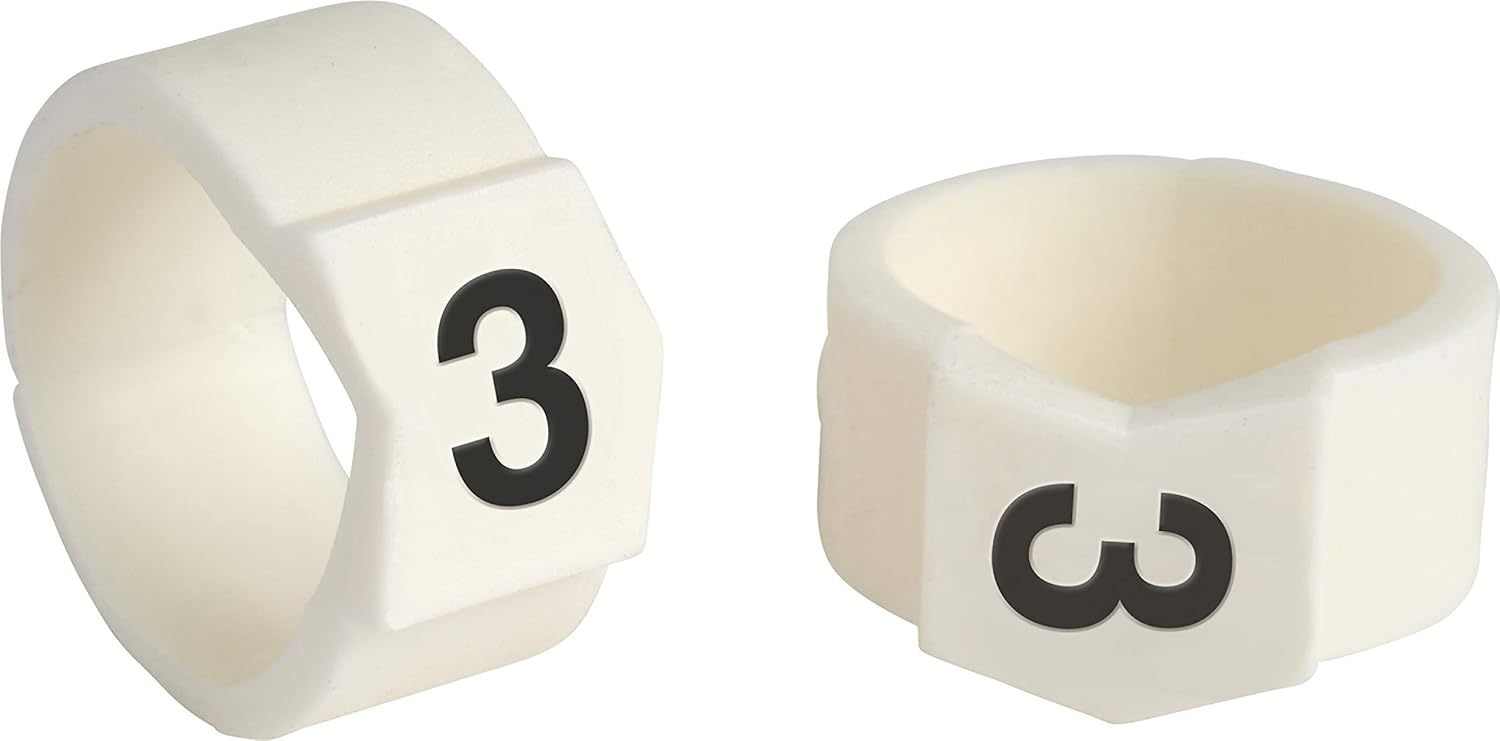 Brady SCN61-3 Black on White, Wire Marker Clip Sleeves (50 Clips)