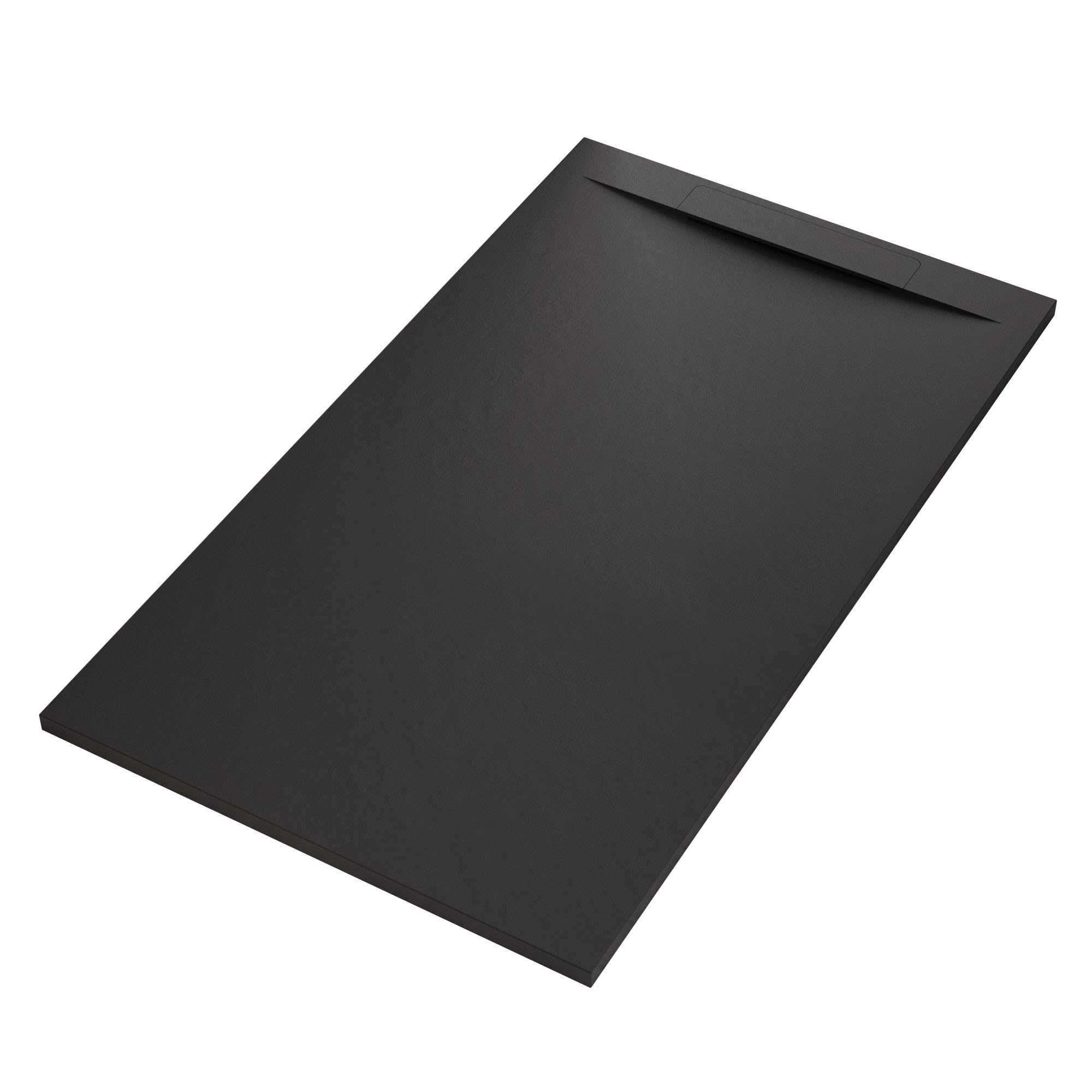 OLIMPO DOCCE - Piatto doccia in marmoresina NERO effetto pietra cemento VIN