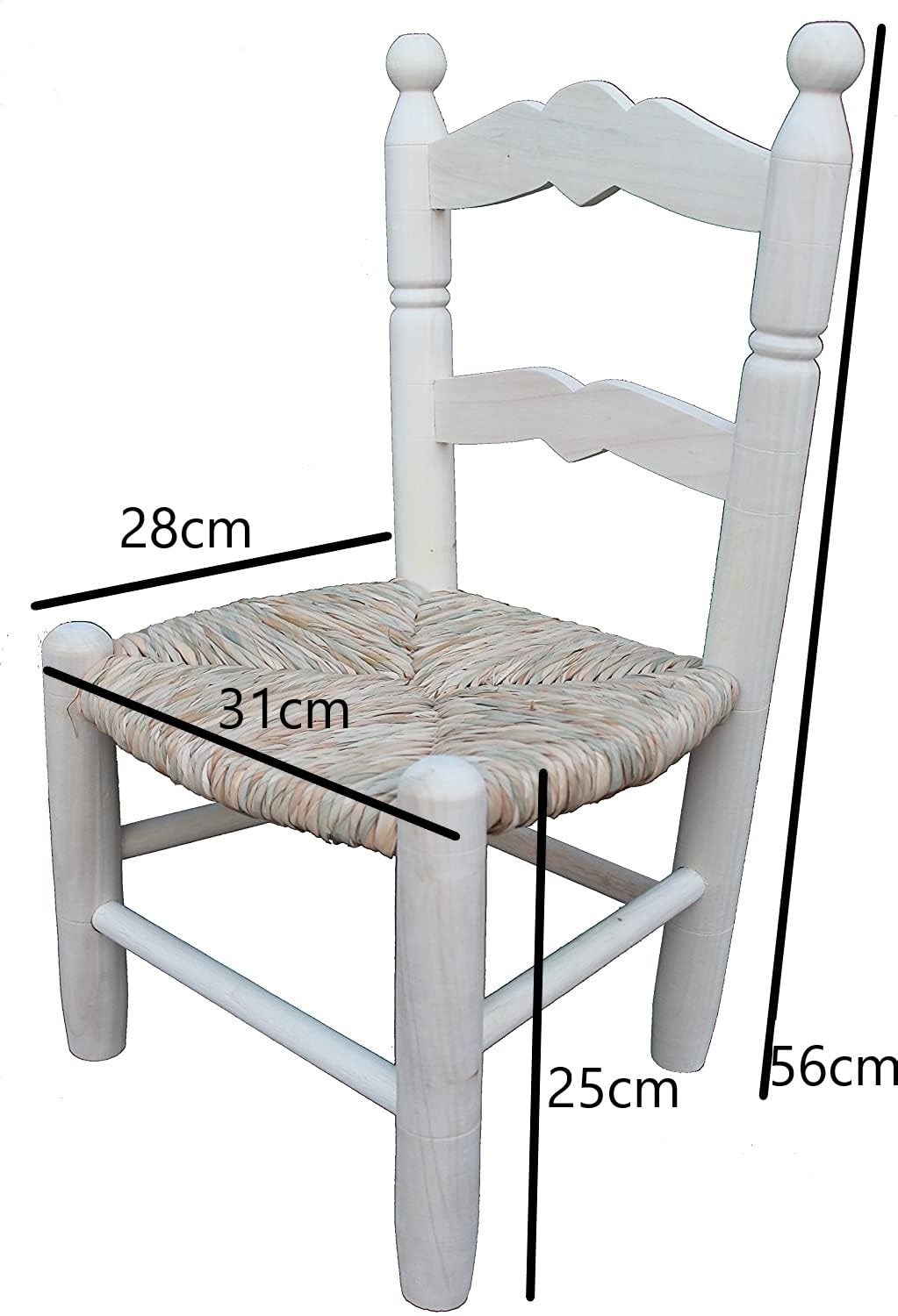 Genérico Silla Infantil Asiento Enea. Madera al Natural.
