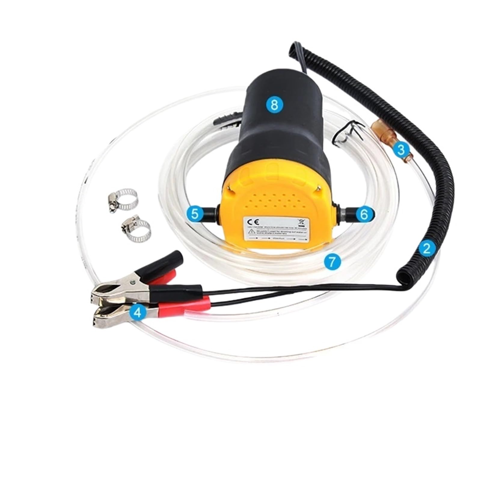Pompe à huile moteur électrique 12 V pour moteur diesel, extracteur de fluide de carter, pompe de transfert de carburant avec tubes pour bateau et moto.