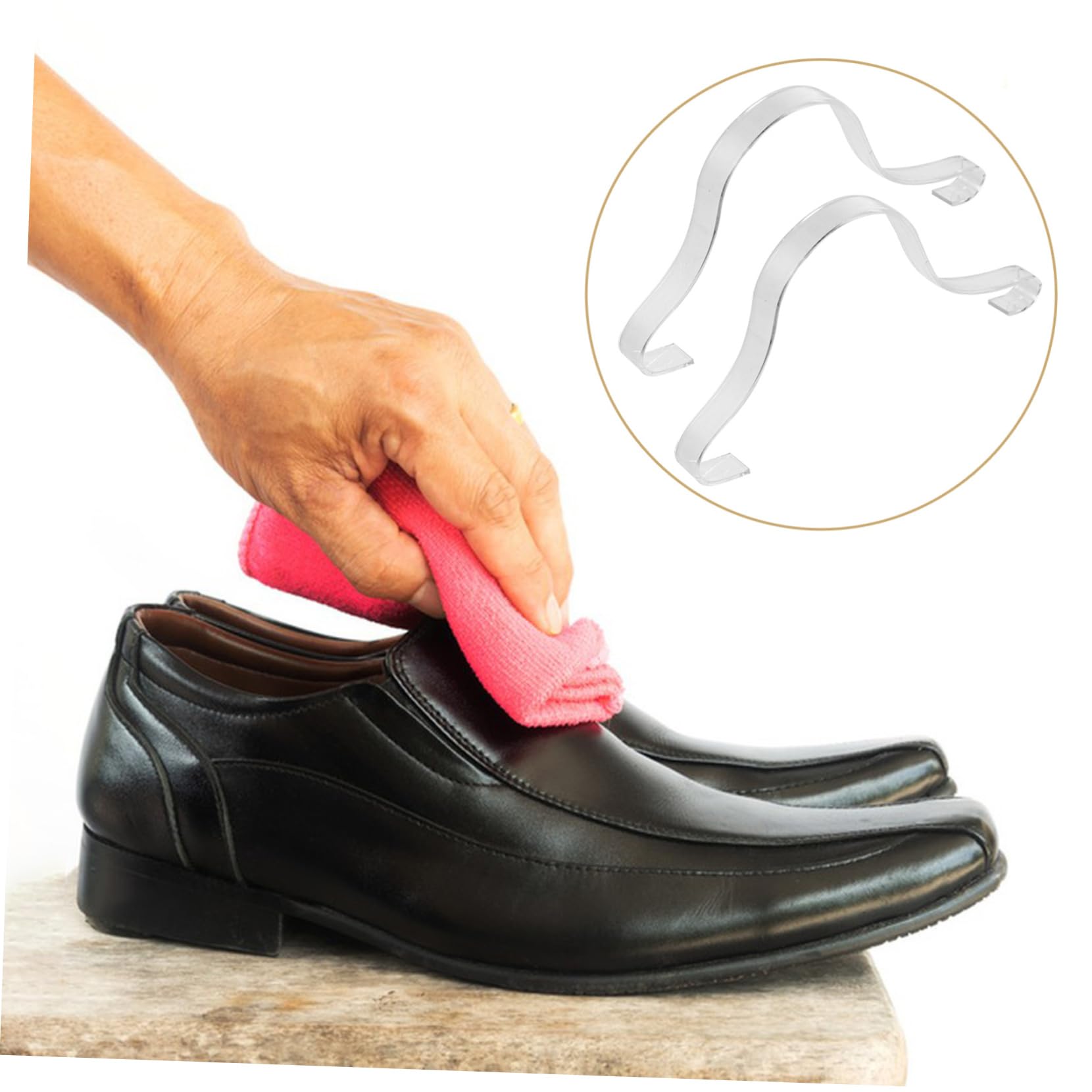 Inserti Per Scarpe A Forma Di Sandalo In Acrilico Trasparente, Per Donna, Misura Unica, Curvi - Foto 2