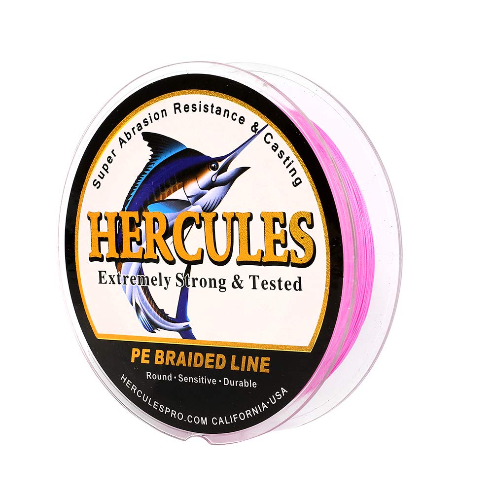 Hercules Super Cast 300M 328 Yards Braided Fishing Line 40 LB Test for Saltwater Freshwater PE Braid Fish Lines Superline 8 Strands