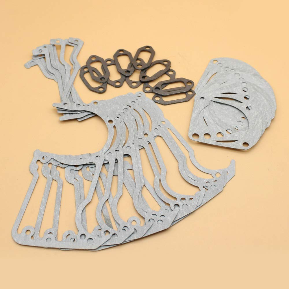 Kit guarnizioni di Scarico del silenziatore del Cilindro del Carter Compatibile con Husqvarna 61 66266268272 XP Pezzi di Ricambio del Motore della Motosega