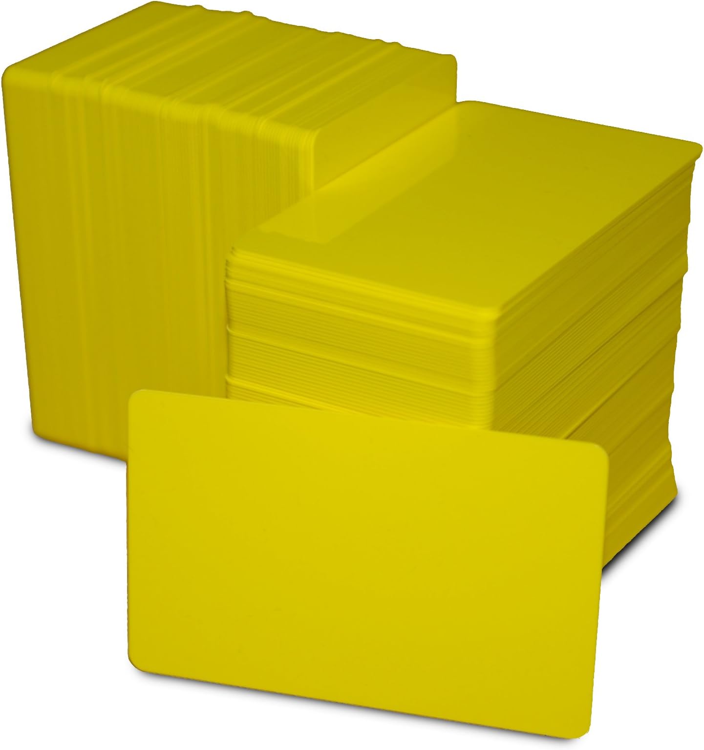 ACB Ltd 10 Blank Yellow PVC Plastic ID Cards