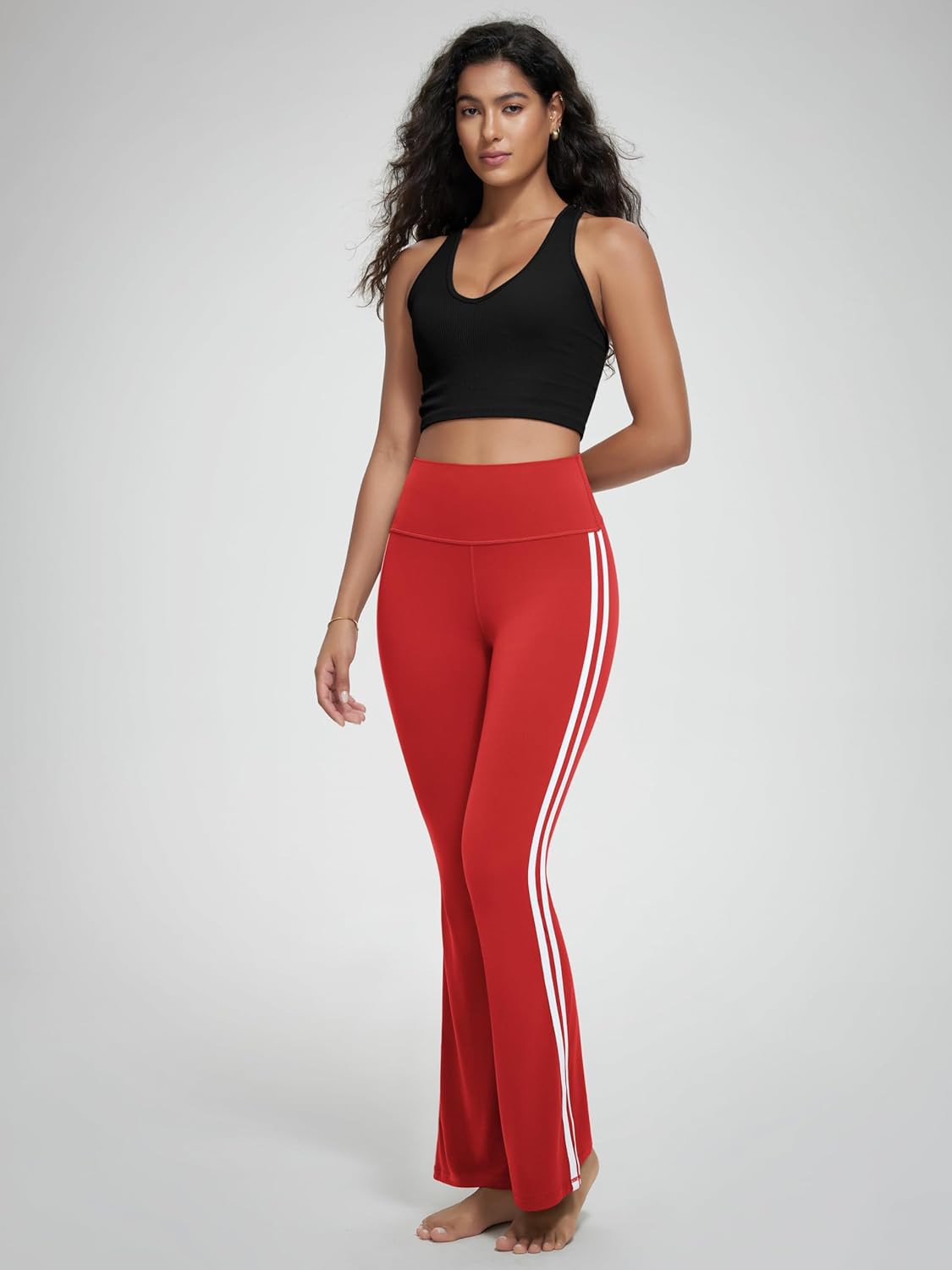 ODODOS Cloud Feeling Flared Yoga Pants for Women, High Waist Casual Bootleg Lounge Pants, 30"/32" Inseam - Image 4