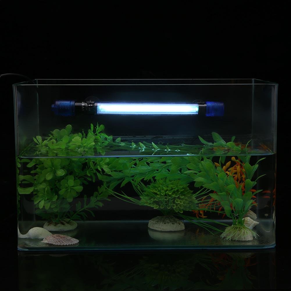 Fdit Uv Lámpara De Tanque De Peces Lámpara Esterilizador Lámpara Bactericida Luz Para Tanque De Acuario 220-240V Uv De 5W 7W 9W 11W 13W(Uv-7)
