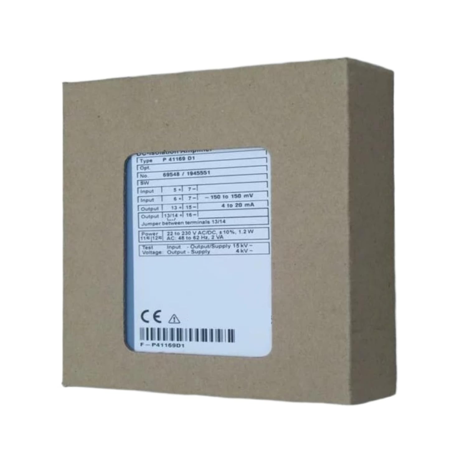 Isolation Amplifier P41169D1 Signal Isolator