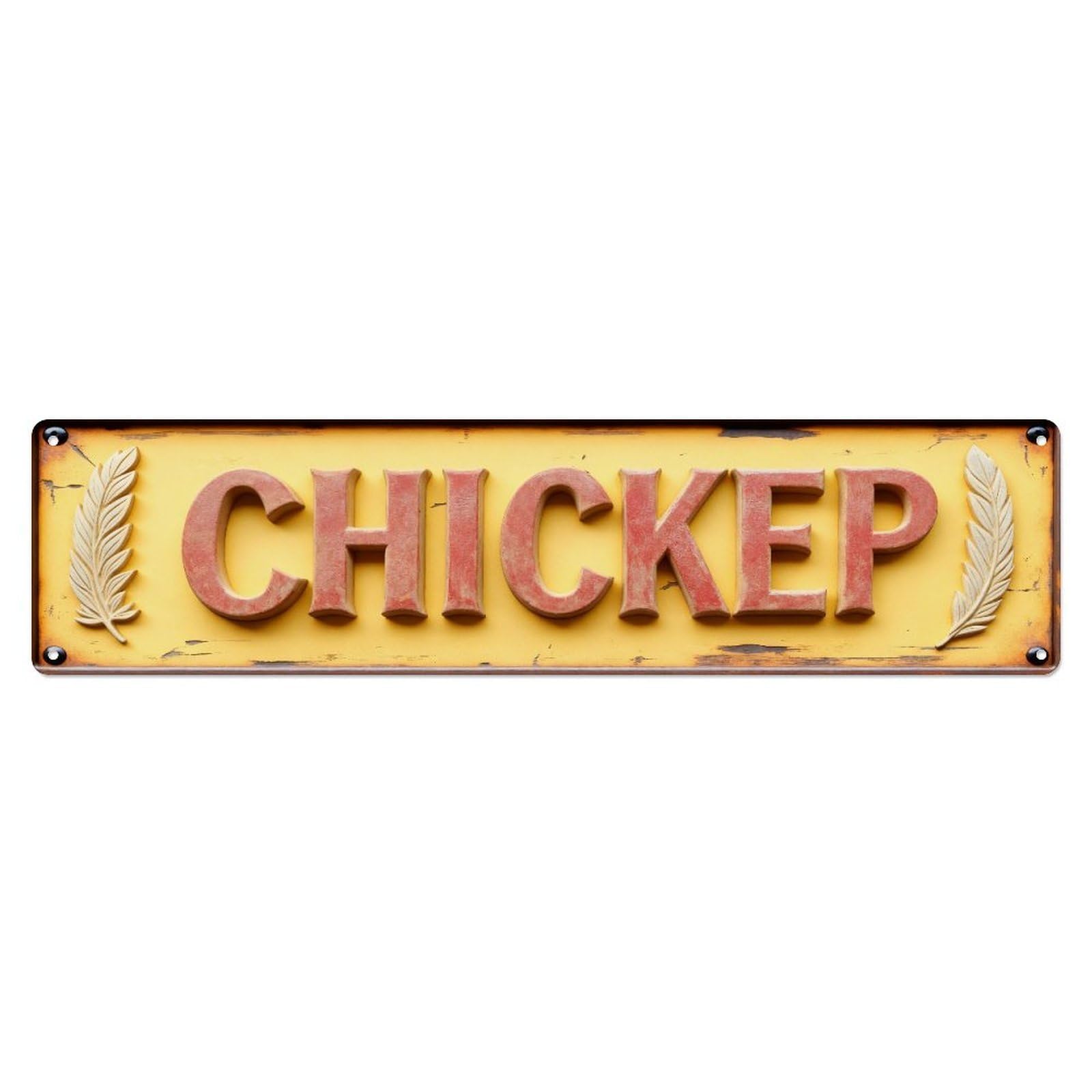 Chickpea Pattern Design Sign Metal Tin Sign Plaque
