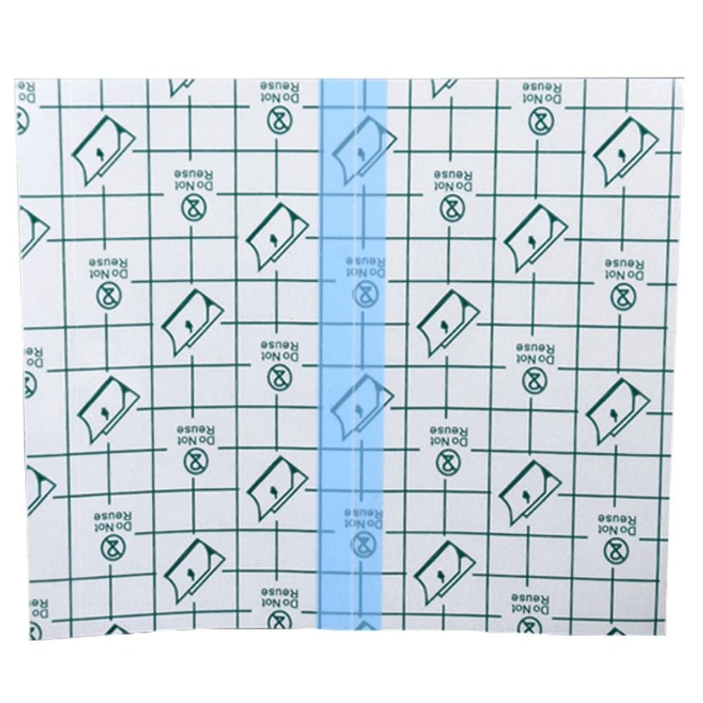 100 tiritas de ducha de diferentes tamaños, impermeables, desechables, de poliuretano, resistentes al agua, para duchas, apósitos para la fijación de medicamentos, 20 x 20 cm