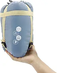 NewDoar Saco de dormir ultraleve para mochilão, 0,7 kg, impermeável e lavável na máquina, zíper bidirecional para adolescentes, casais, mulheres e homens, compacto para caminhada/acampamento (tamanho