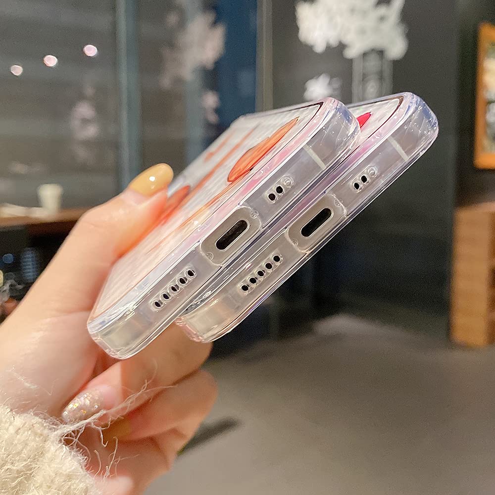 Tothedu Custodia per iPhone 12 Pro Max 2020, motivo trasparente sottile e morbido in resistente cover posteriore TPU flessibile antigraffio telefono per iPhone 12 Pro Max 6.7 inch Farfalla
