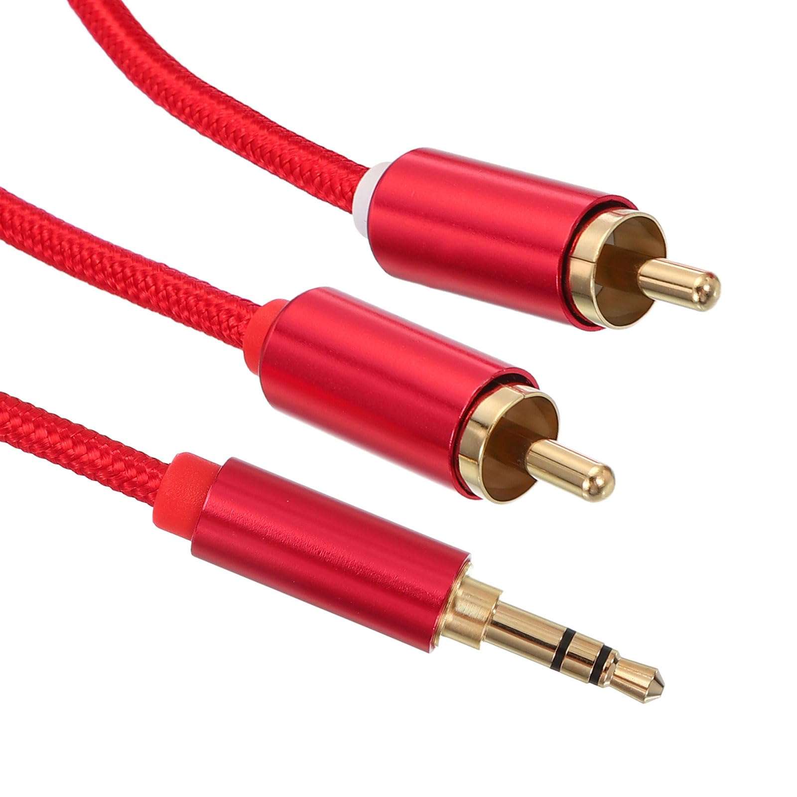Cable divisor RCA Y de 2m PATIKIL con nailon trenzado contra interferencias 6