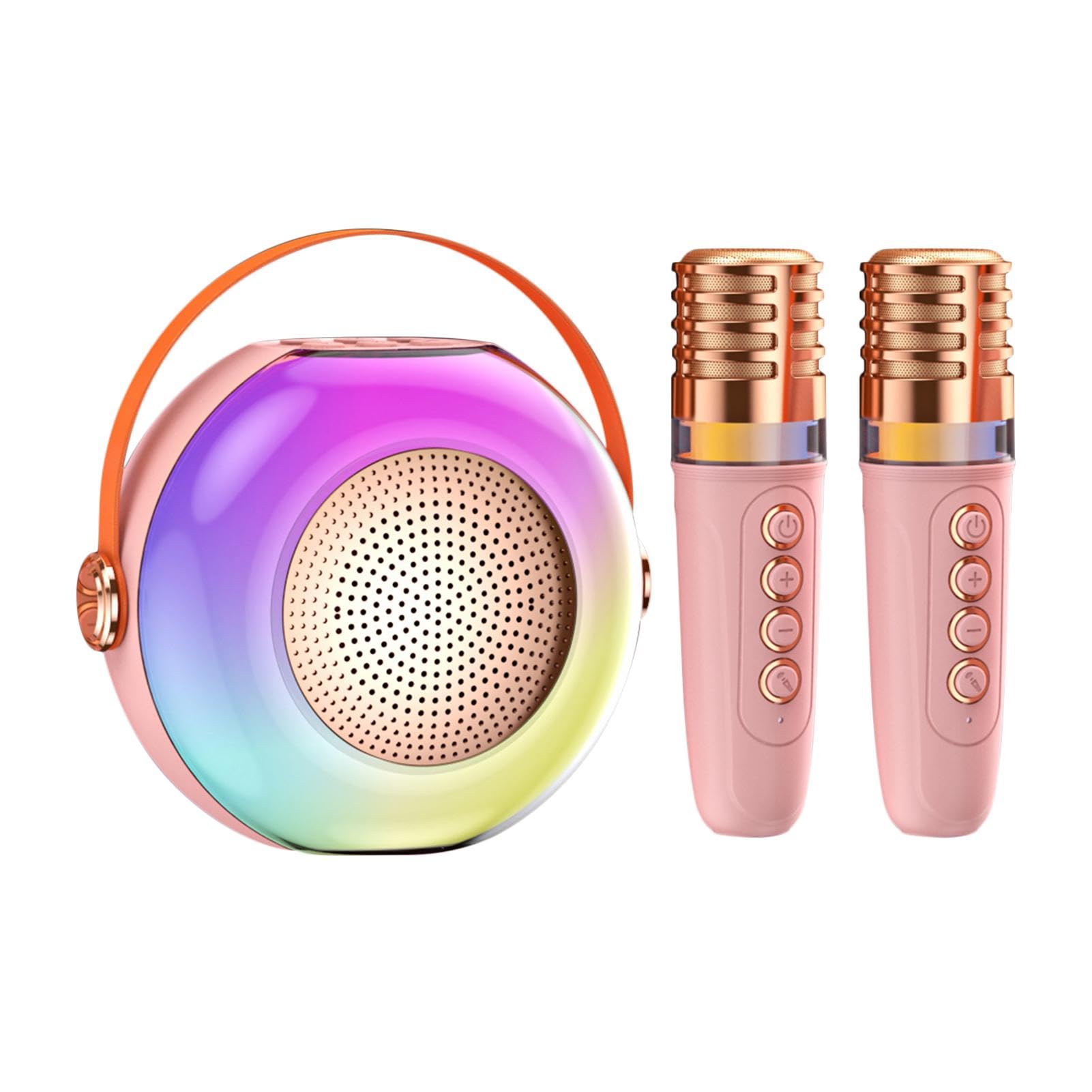 Macchina Karaoke Altoparlante Portatile Con 2 Microfoni | Audio Con Per Bambini Feste Compleanni Riunioni Familiari Vacanze Weekend e Celebrazioni