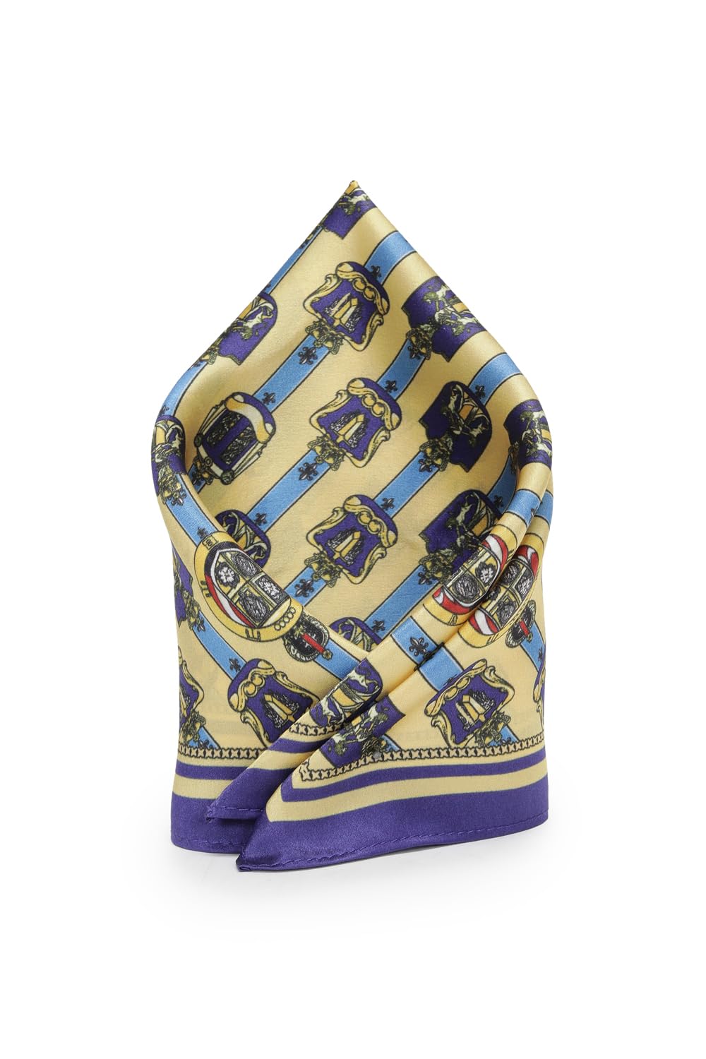 louis philippe Men Yellow Print Party Pocket Square-picture-11
