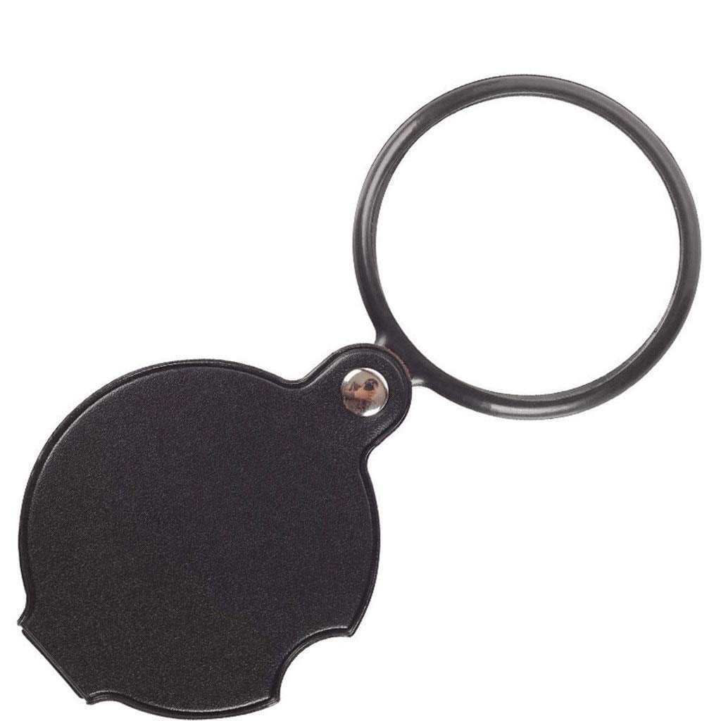 Loupe de lecture en métal pliable portable avec loupe de poche