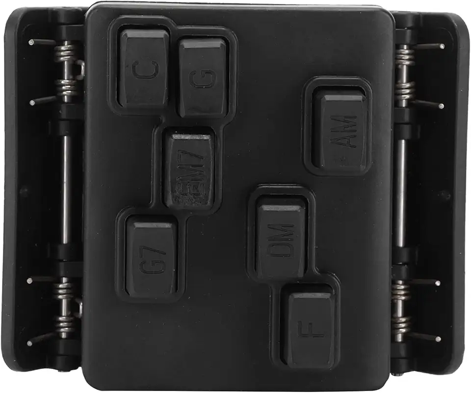 Generic Treinador de Acordes de Ukulele de Guitarra, Marcas de Notas Claras, Design Leve, Adequado para Iniciantes, Plástico Preto