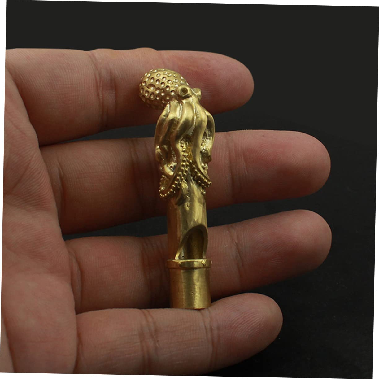 BRIGHTFUFU Octopus Shaped Whistle Creative Retro Copper Design for Outdoor Activities Sports Competitions and Lifeguard Use Durable First Aid and Referee Whistle
