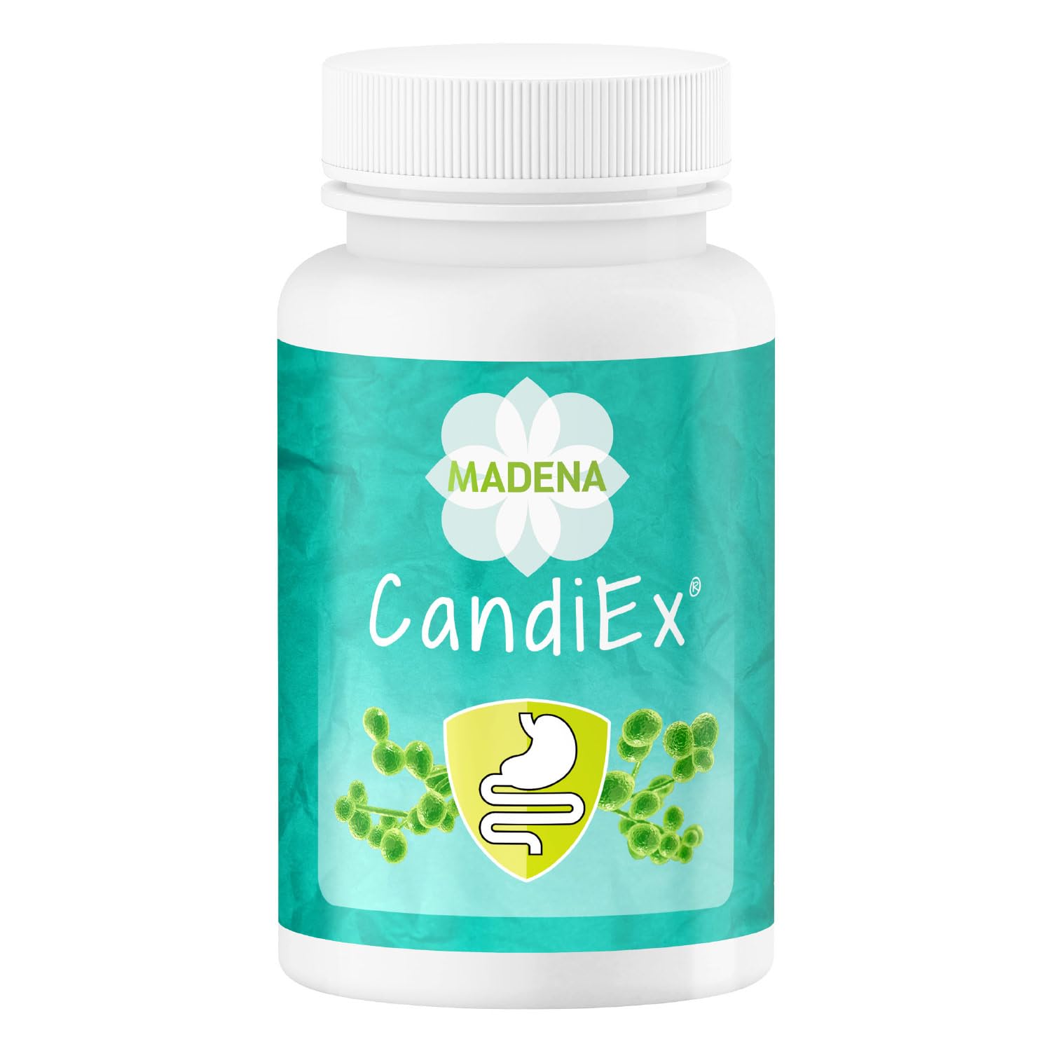 MADENA CandiEx, 20 Mrd. Laktobazillen und Bifidobakterien pro Tagesdosierung, 9 verschiedene Bakterienstämme, mit Bio Akazienfasern und resistenter Stärke Typ 3