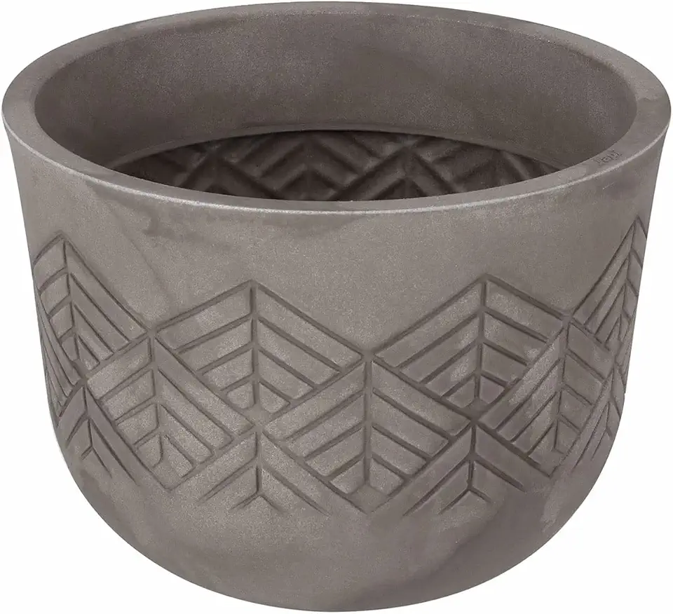 VASO TRIBO REDONDO 33 CIMENTO QUEIMADO