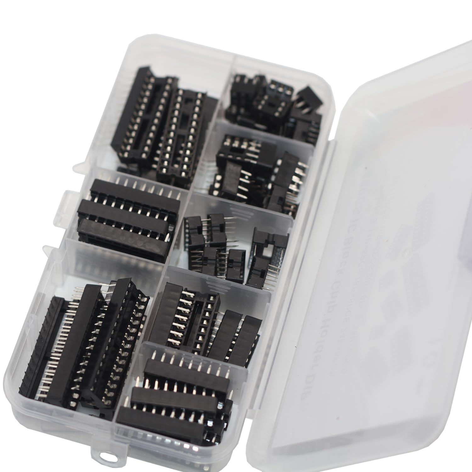 MECCANIXITY 10 Pack DIP IC Chip Socket Adapter Round Pin 32P 2.54mm Pitch