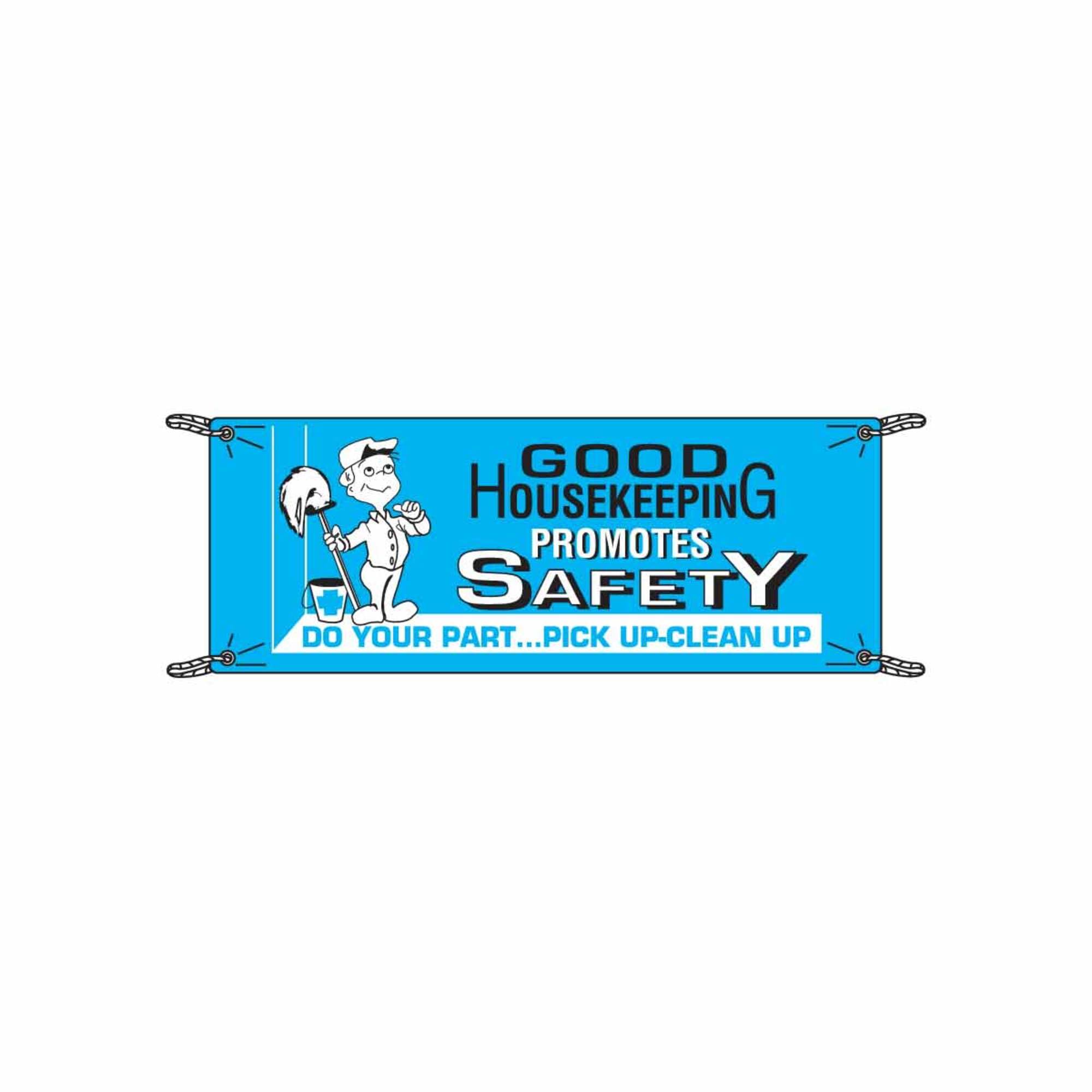 Bannière de sécurité en vinyle Brady 106334 pour signalétique d'entrepôt 91x152cm