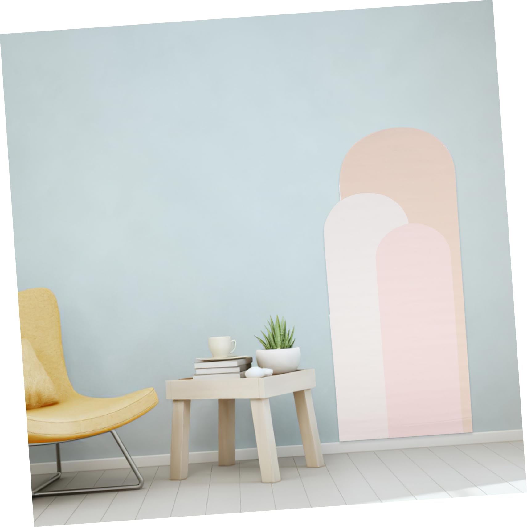 OSALADI Adesivi da Parete Geometrici Boho, 2 Pezzi, Pvc, Forma ad Arco, Decorazione Murale per Soggiorno e Cameretta, Facili da Applicare