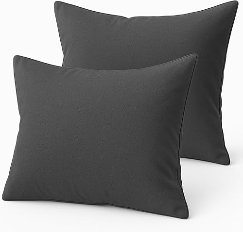 Miniatura 10 de Juego de 2 fundas de almohada de viaje para niños pequeños, color azul marino sólido de 14 x 20 pulgadas, cierre de cremallera, juego de 2 fundas de