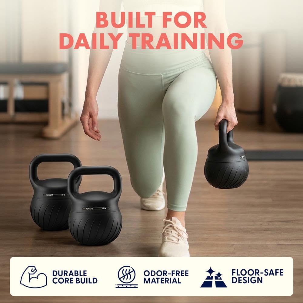Squatz Soft Kettlebell zestaw 7, 9 i 11 kg z antypoślizgowym uchwytem