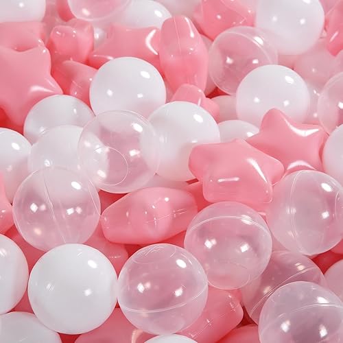 Miniatura 5 de Pelotas de plástico suave, 100 bolas de juguete de plástico para niños, regalo ideal para cumpleaños de bebé pequeño, Navidad, tienda de campaña de