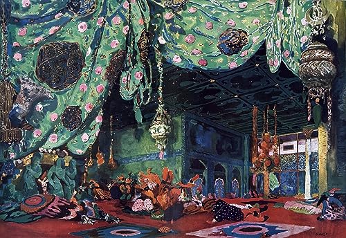 Poster Ballet Leon Bakst toile 50x70cm SERENDIPITP decoration murale sans cadre
