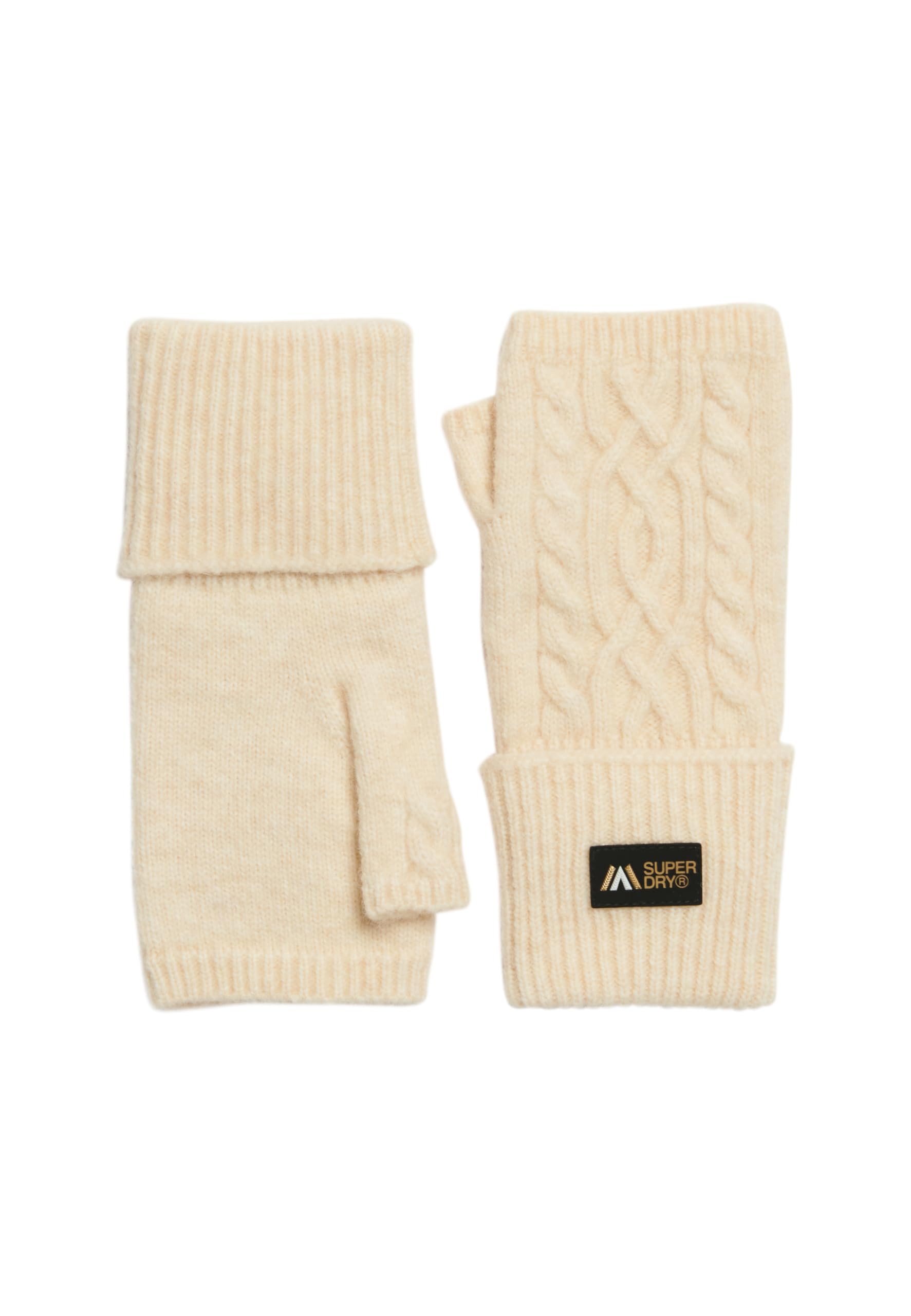 Superdry Women's Blanc Hand Warmer Cable Luxe