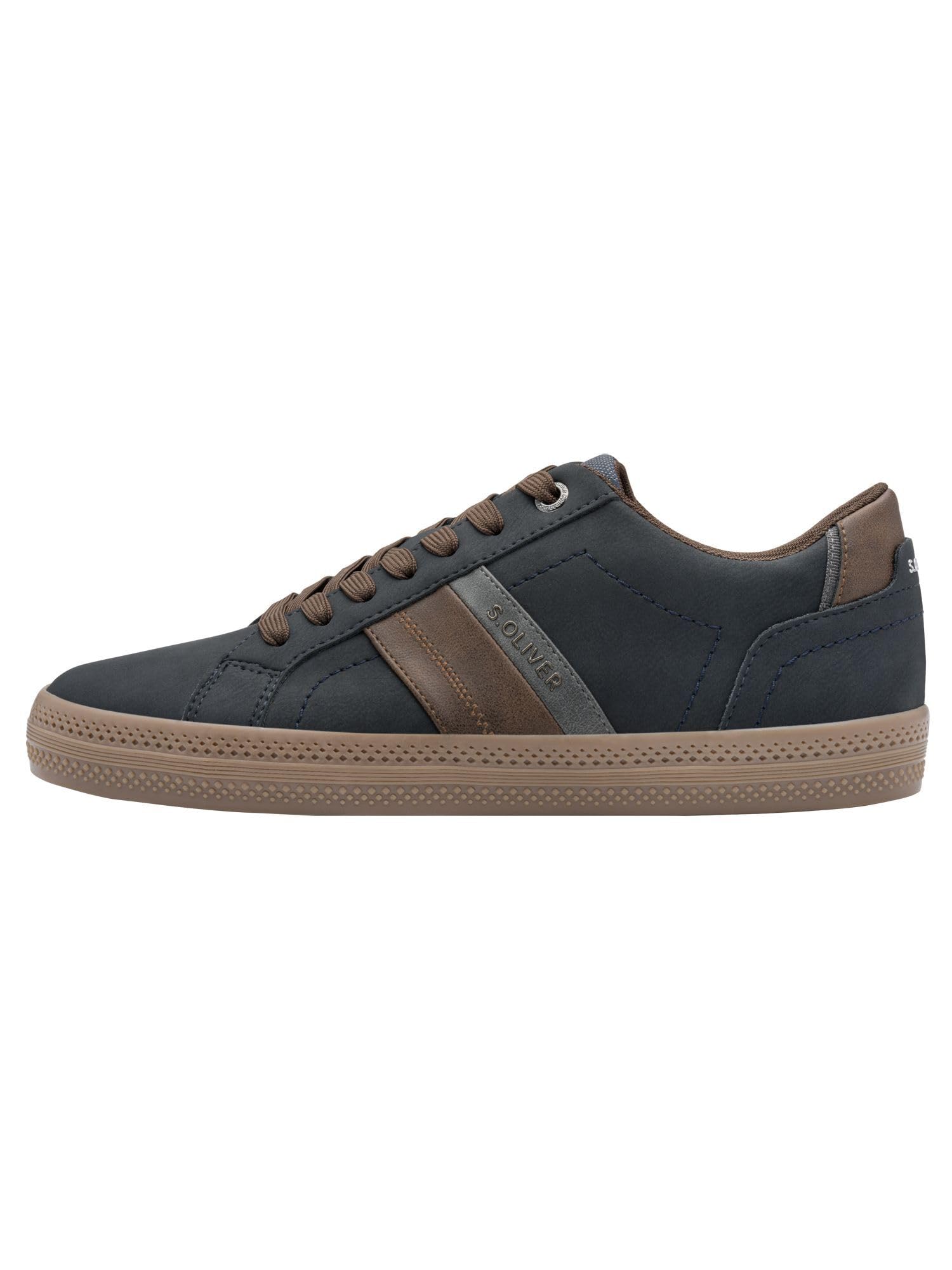 s.Oliver Men's Herren Sneaker Low 5-13607-44, Dark Navy, 8 UK