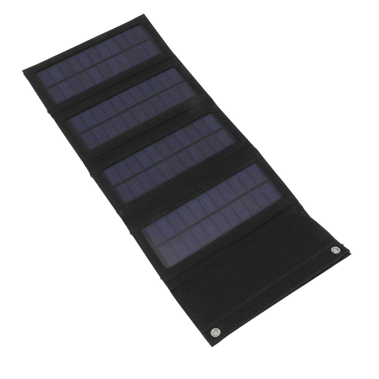 Trwała składana ładowarka panelu słonecznego 40 W na zewnątrz, kemping, wędrówki, przenośny monokrystaliczny panel słoneczny (BLACK)