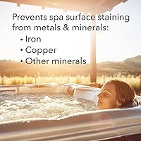 Vista 3 de Leisure Time D Metal Gon para spas y jacuzzis, potente solución de tratamiento de agua, 16 onzas