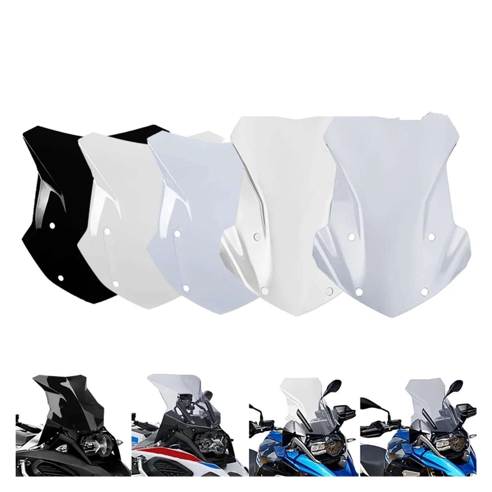 Deflector de Viento Parabrisas R1250GS Compatible con BMW R1200GS, R 1200 GS LC, R1250GS ADV Adventure. Protector De Pantalla. Deflector Cupula Moto