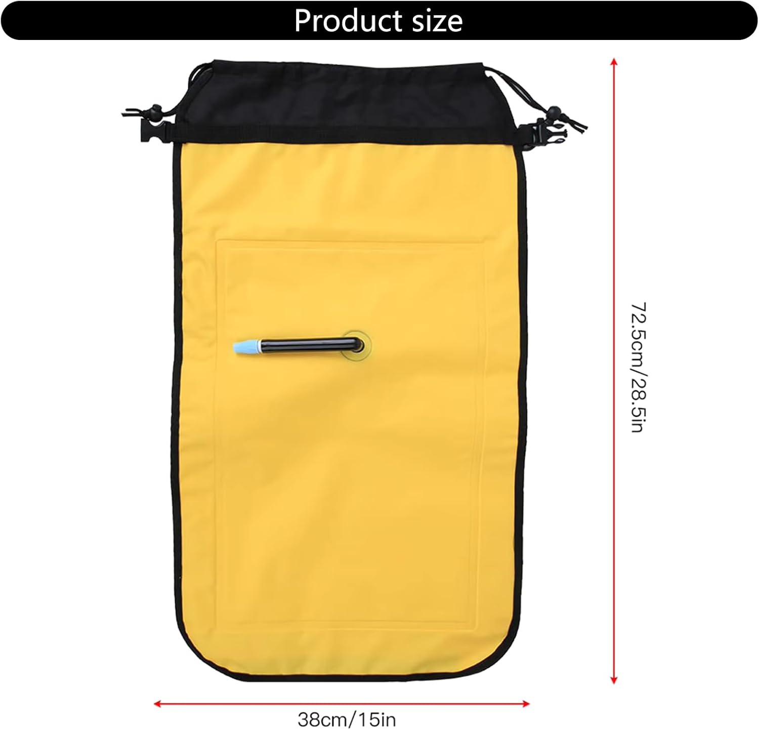 Inflatable Kayak Assist for Kayak Canoes with Reflective Strips Autovalve Paddle Float Floating Bag Kayak Floating Bag