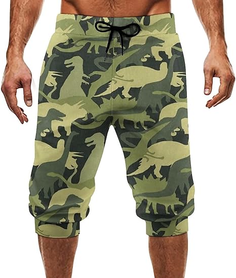 Amazon Co Jp スウェットパンツ メンズ カモフラージュ 恐竜 迷彩柄 ハーフパンツ トレーニングウェア 短パン フィットネスパンツ ビーチ パンツ トレーニングパンツ トレーニングショートパンツ 夏服 吸汗 通気速乾 快適 ポケット付き スポーツ 登山 釣り 旅行