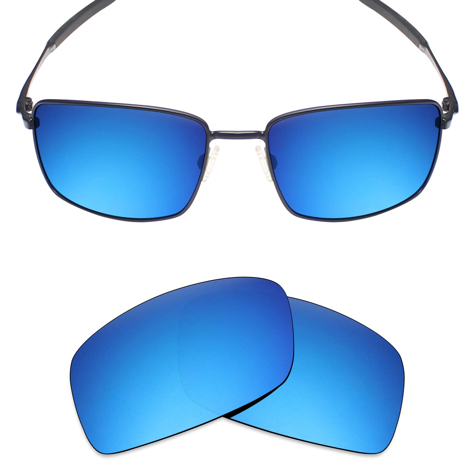 Lenti di ricambio Mryok per Oakley Square Wire 2(2014) OO4075 - Opzioni Polarizzato: blu ghiaccio. Taglia unica