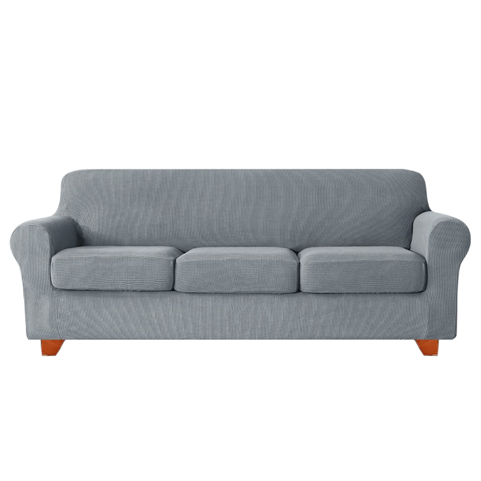 Housse de canapé extensible 3 places lavable en spandex, lot de 4 pièces