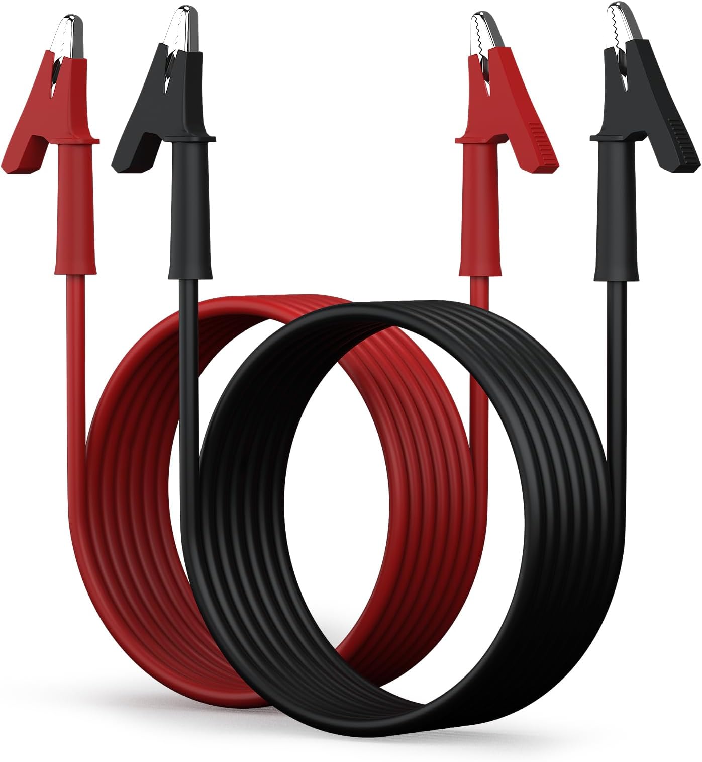 14 AWG Test Leads with Alligator Clips Electrical - Pack of 2 Multimeter Alligator Clips with Wires 19A, 2m/6.56 ft 14 Gauge Wire