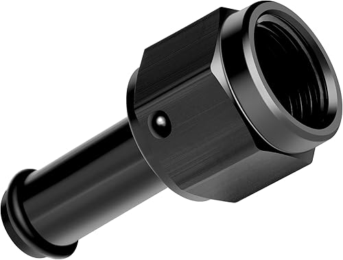 Miniatura 4 de 6AN hembra a 516 adaptador de montaje de púas recto giratorio de aluminio, adaptadores rectos negro anodizado