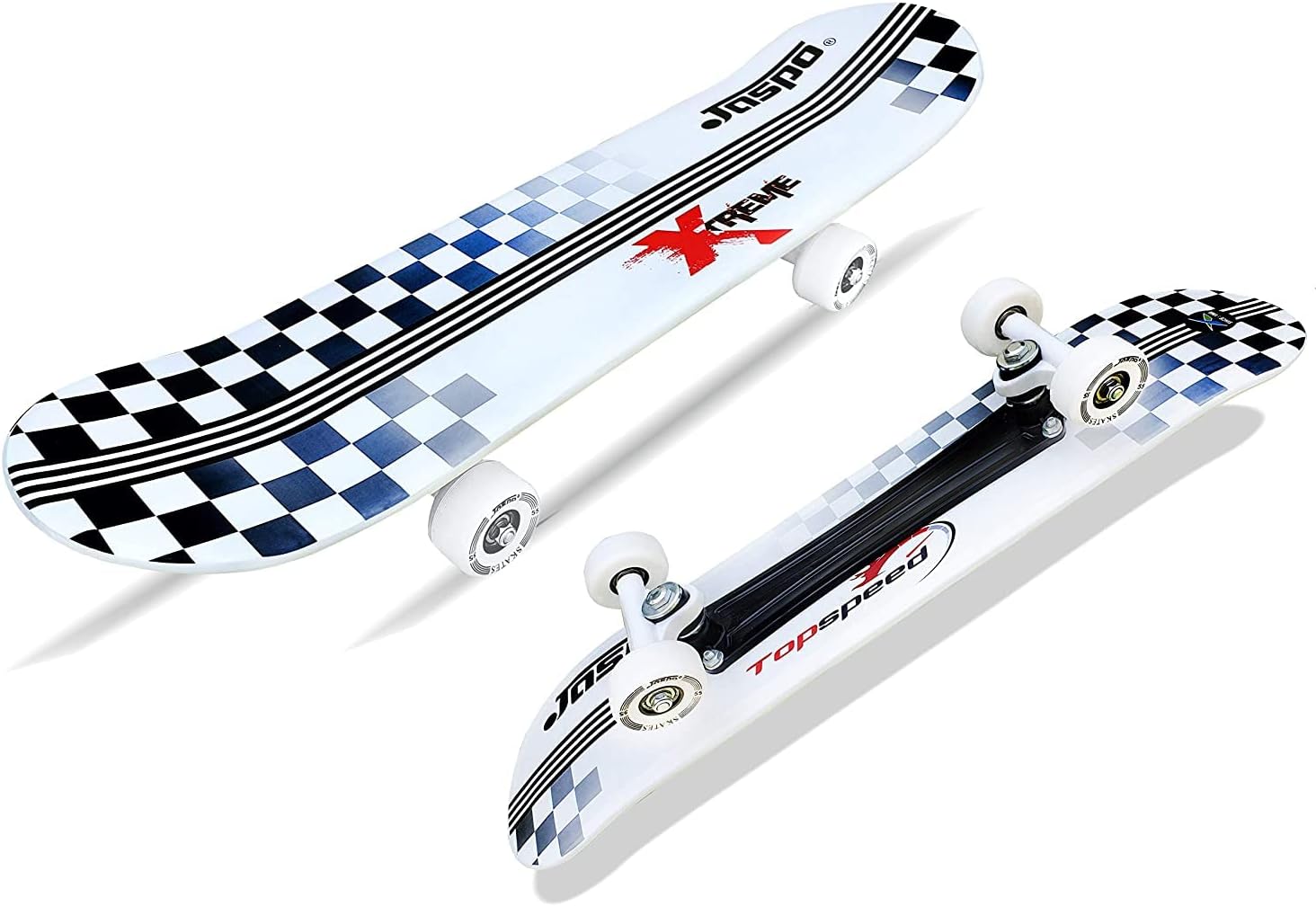 Jaspo Kickstart 26 Inches Anti Skid Fiber Skateboard for Beginners Upto 12yrs