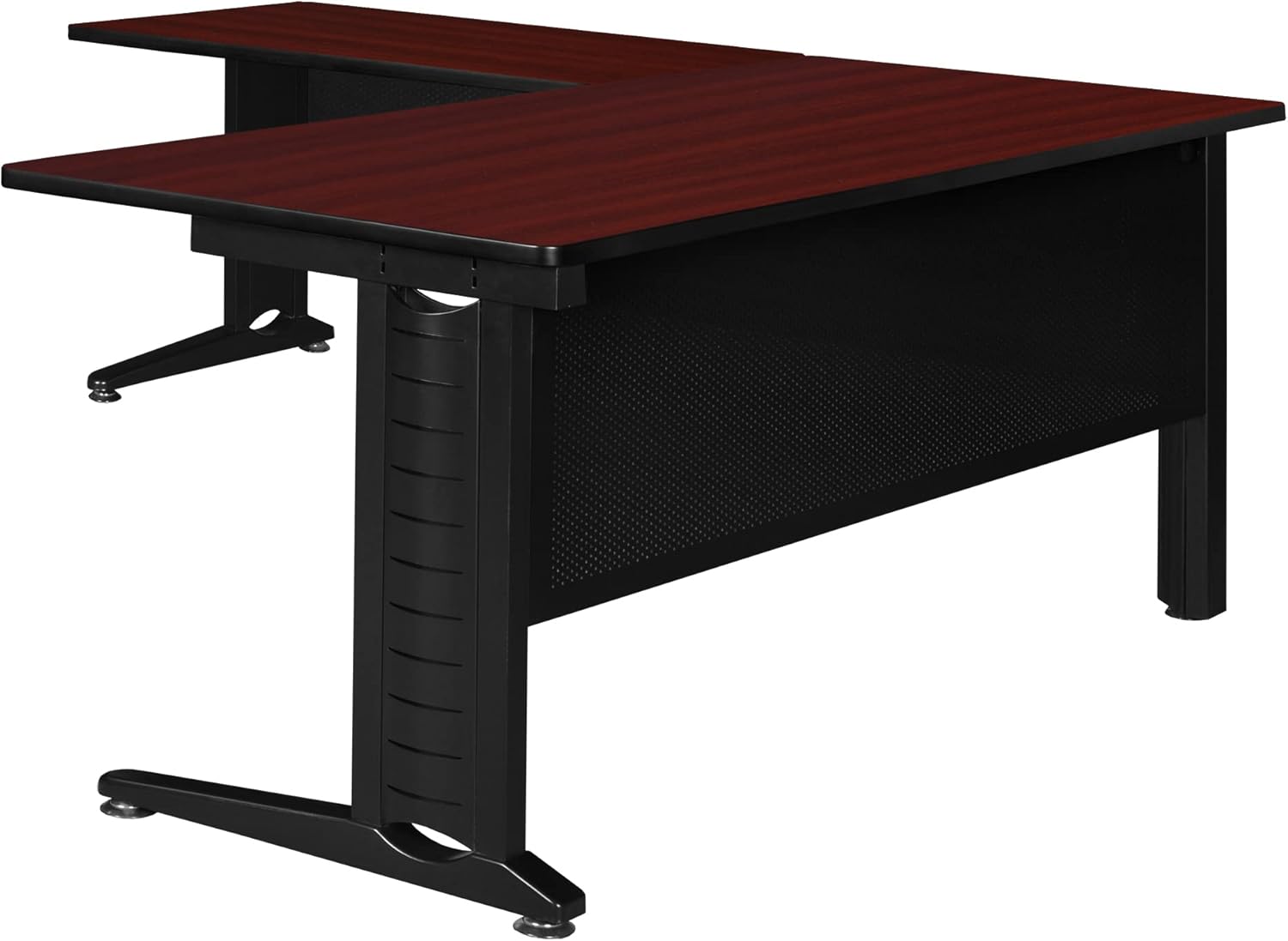 Regency Fusion 72 x 78 in. L Shape Desk Shell- Mahogany