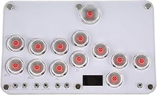 Fighting Stick Controller with RGB LED Light for, PC, Pre Installed Firmware, SOCD Cleaning Modes - Low Latency, Unlimited Customization