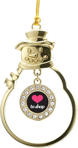 Miniatura 23 de Inspired Silver - Esquema de Virginia Occidental - Adorno de Navidad dorado - Adorno circular para árbol de Navidad con circonita cúbica